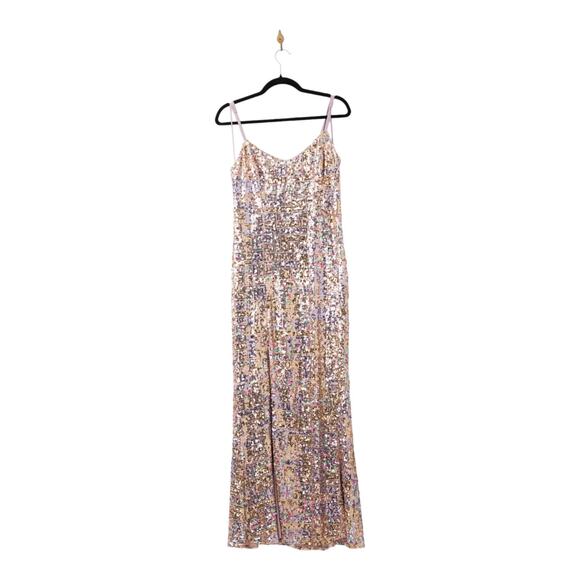 Dress The Population Sequin Giovanna Gown Size L - Picture 4 of 9